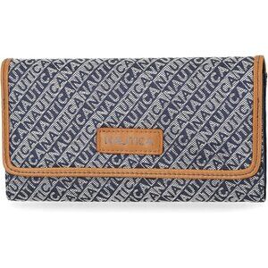 women's Indigo Jacquard Carry All Money Manager Wallet Organizer with RFID